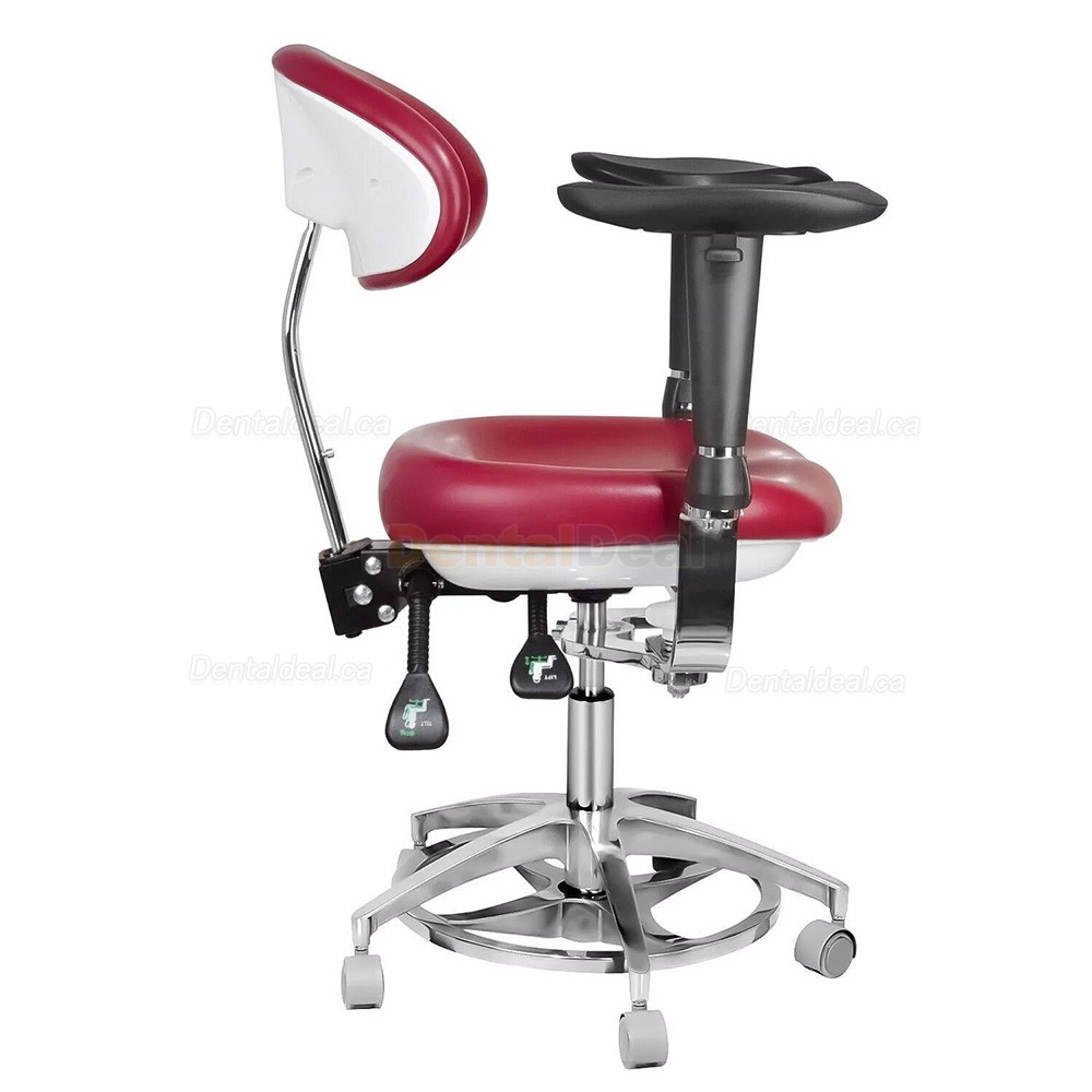 JKS 037 Dental Microscope Stool Surgeon Operator Hygienist Chair with Armrest